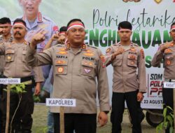 Polri Lestarikan Negeri Melalui Penanaman 1600 Pohon Sejak Dini Di Polres Dan Polsek Jajaran Polres Humbahas