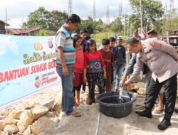 Warga Lintong Nihuta Apresiasi Kapolres Humbahas Telah Memberikan Sumur Bor Bagi Warga