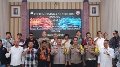 Kapolres Humbahas Coffe Morning Dengan Insan Pers, Ajak Masyarakat Jaga Kamtibmas Jelang Pemilu 2024