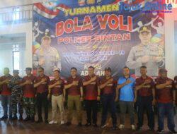 Peringati Hari Bhayangkara Ke-78, Polres Bintan Laksanakan Turnamen Bola Voli.