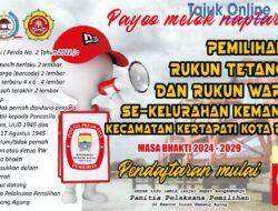 Telah Dibuka Pendaftaran Calon Ketua RT Dan RW Sekelurahan Kemang Agung Masa Bhakti 2024-2029