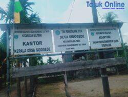 Slogan Desa Sidogede Kecamatan Belitang Wartawan Dan LSM Adalah Mitra Kita