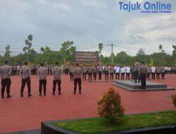 Apel Pagi Yang Dipimpin Kapolres Bintan, Ini Penekanannya Kepada Personel Polres Bintan.
