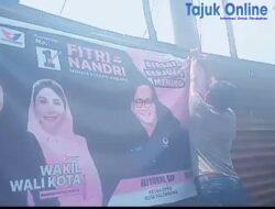 Gas Full Tim Kemenangan Fitri-Nandri Pasang Baliho Diwilayah Kertapati