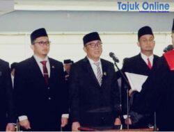 Ali Subri Resmi Dilantik Sebagai Ketua DPRD Kota Palembang Periode 2024-2029