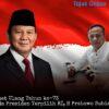 Ketum FRJRI Berikan Ucapan Selamat Ulang Tahun ke-73 kepada Presiden Terpilih RI, H Prabowo Subianto