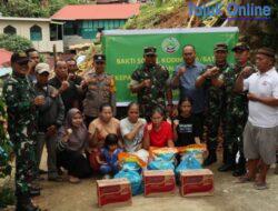 Intensitas Hujan Deras Mengguyur Kota Batam, Kodim 0316/ Beri Bantuan Bagi Warga Seraya Terdampak Tanah Longsor