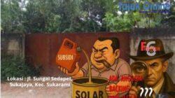 Gudang BBM Ilegal di Wilayah Hukum Polsek Sukarami Bebas Beroperasi, Tangkap Segera DN Sang Pemilik