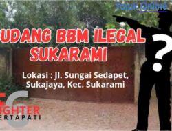 Kapolsek Sukarami Belum Berani Berkomentar, Terkait Gudang BBM Ilegal di Wilayahnya, Ada Apa..?